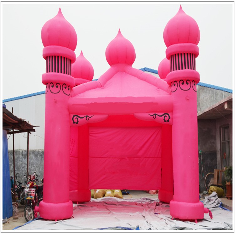 柳南粉色帐篷
